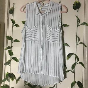 ❤️❤️❤️sleeveless striped blouse